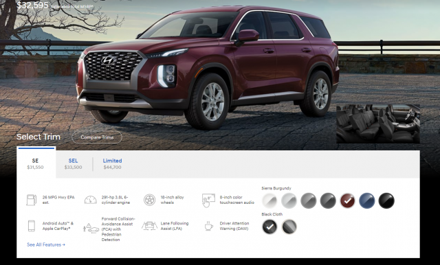 Hyundai configurator usa